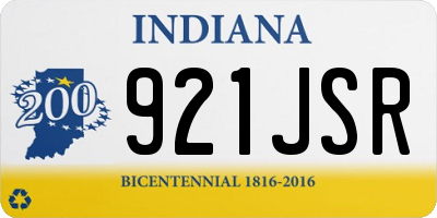 IN license plate 921JSR
