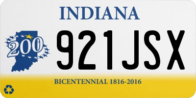 IN license plate 921JSX