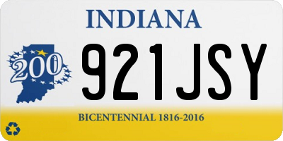 IN license plate 921JSY