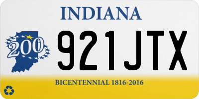 IN license plate 921JTX