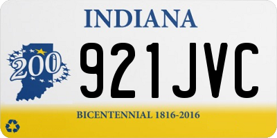 IN license plate 921JVC