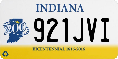IN license plate 921JVI