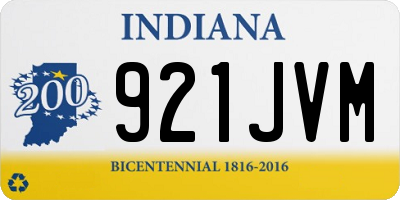 IN license plate 921JVM