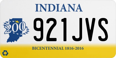 IN license plate 921JVS