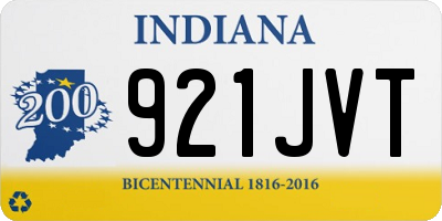IN license plate 921JVT