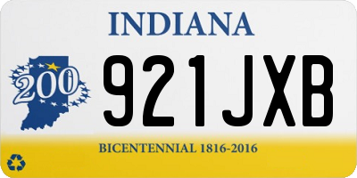 IN license plate 921JXB