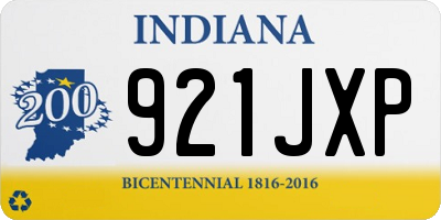 IN license plate 921JXP
