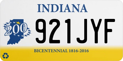 IN license plate 921JYF