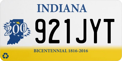 IN license plate 921JYT