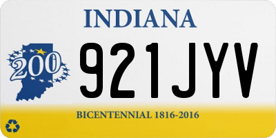 IN license plate 921JYV