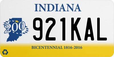 IN license plate 921KAL