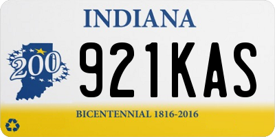 IN license plate 921KAS