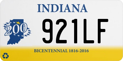 IN license plate 921LF