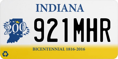IN license plate 921MHR