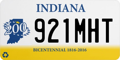 IN license plate 921MHT