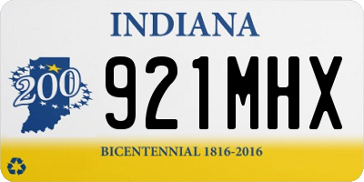 IN license plate 921MHX