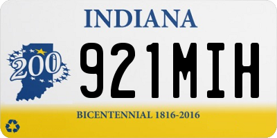 IN license plate 921MIH