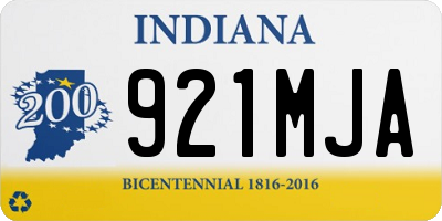 IN license plate 921MJA
