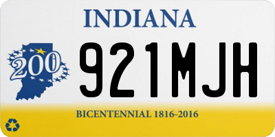 IN license plate 921MJH