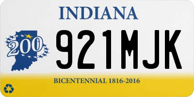 IN license plate 921MJK