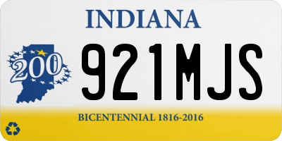 IN license plate 921MJS