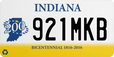 IN license plate 921MKB
