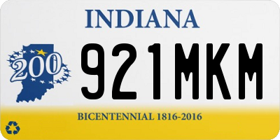IN license plate 921MKM