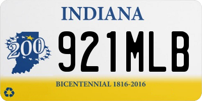 IN license plate 921MLB