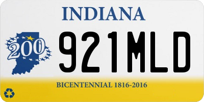 IN license plate 921MLD