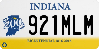 IN license plate 921MLM