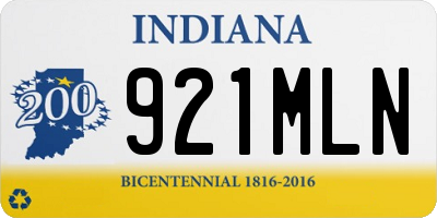 IN license plate 921MLN