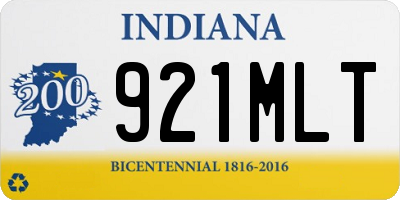 IN license plate 921MLT
