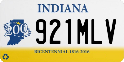 IN license plate 921MLV