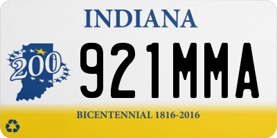 IN license plate 921MMA