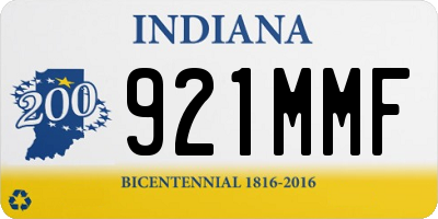 IN license plate 921MMF