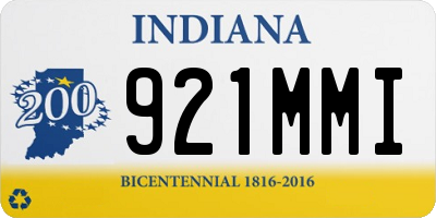 IN license plate 921MMI