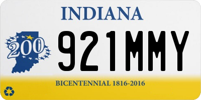 IN license plate 921MMY