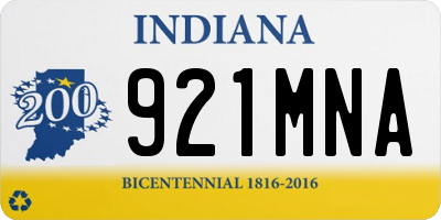 IN license plate 921MNA