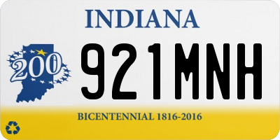 IN license plate 921MNH
