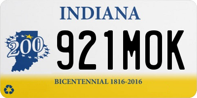 IN license plate 921MOK