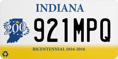 IN license plate 921MPQ