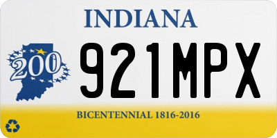 IN license plate 921MPX