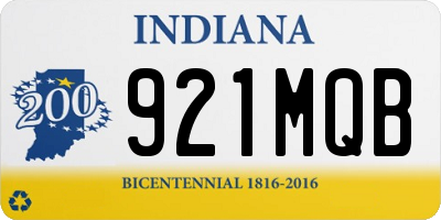 IN license plate 921MQB