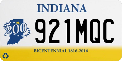 IN license plate 921MQC