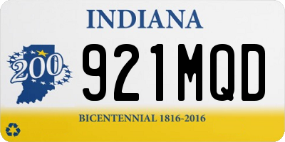 IN license plate 921MQD