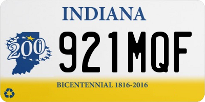 IN license plate 921MQF