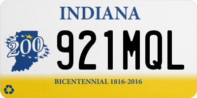 IN license plate 921MQL