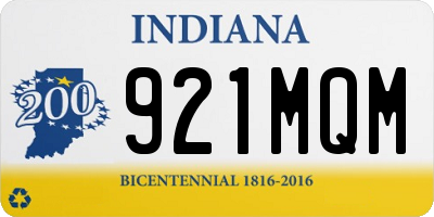 IN license plate 921MQM