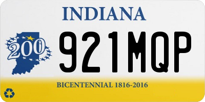 IN license plate 921MQP