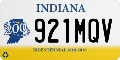 IN license plate 921MQV